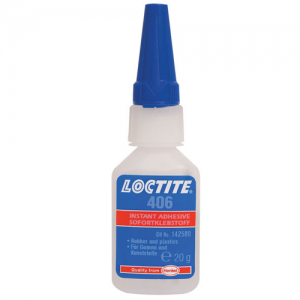 LOCTITE 406 INSTANT ADHESIVE PRISM SURFACE INSENSITIVE CLEAR 20GM BOTTLE